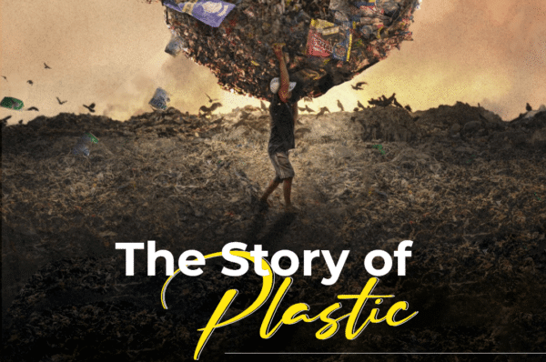 Workers at a plastic recycling facility in India.