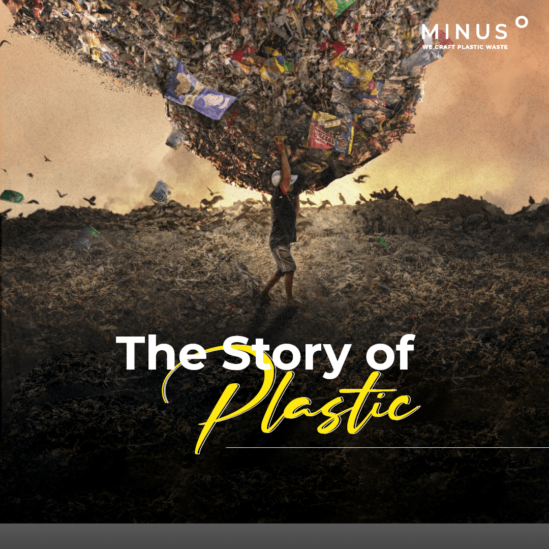 Workers at a plastic recycling facility in India.