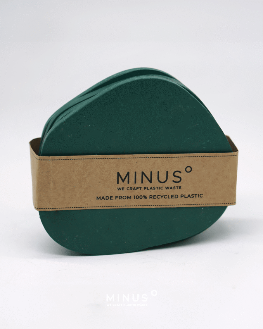 Recycled plastic drink coaster | Minus Degre sustainable collection