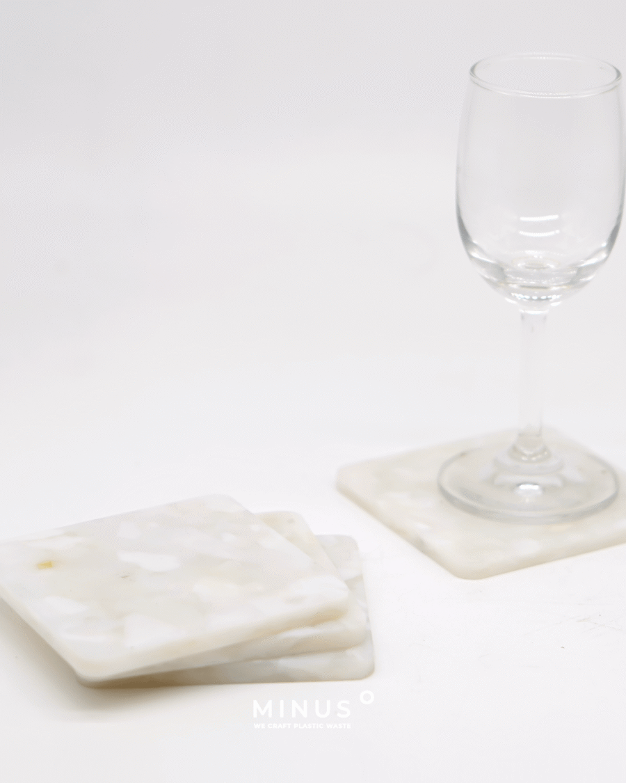 Eco-conscious table accessory made from recycled materials