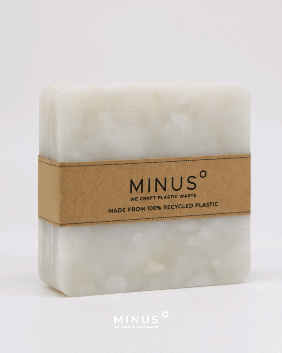 Minus Degre recycled plastic coaster for sustainable décor ♻️ 12.