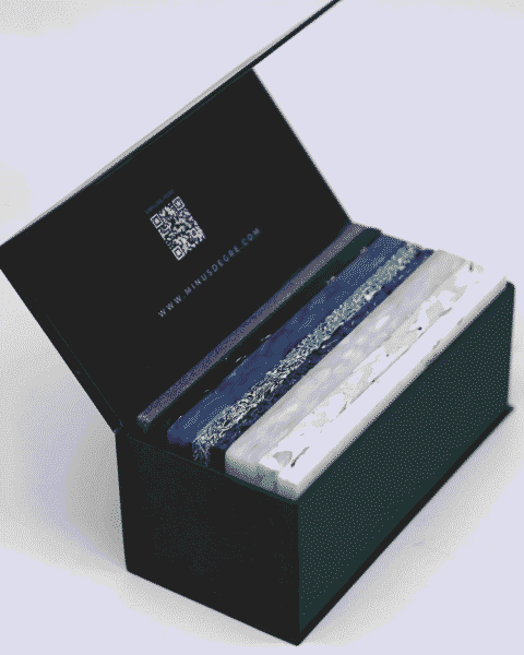 Eco-friendly surface material made from 100% recycled plastic