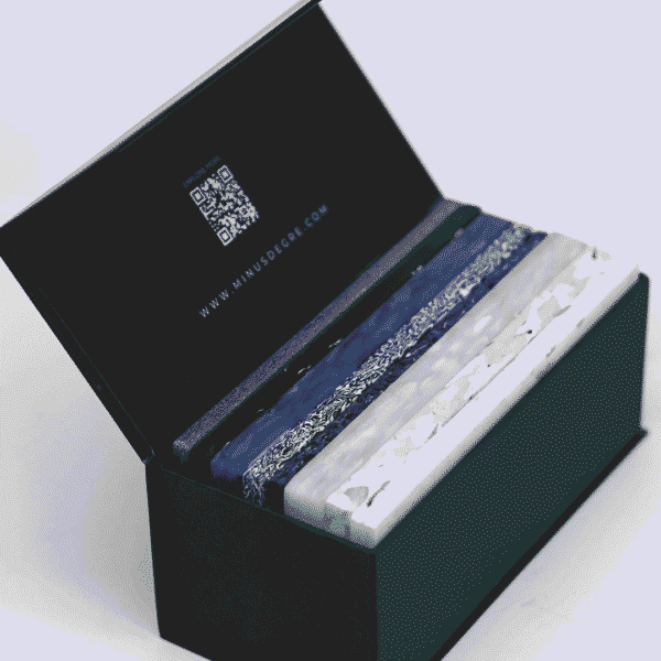 Eco-friendly surface material made from 100% recycled plastic
