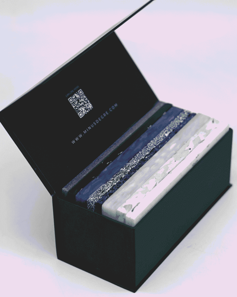 Eco-friendly surface material made from 100% recycled plastic