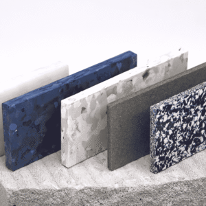 Sustainable recycled panels for furniture and wall applications