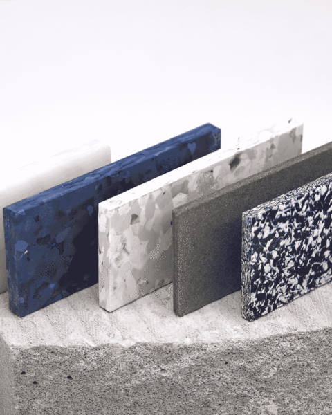 Sustainable recycled panels for furniture and wall applications