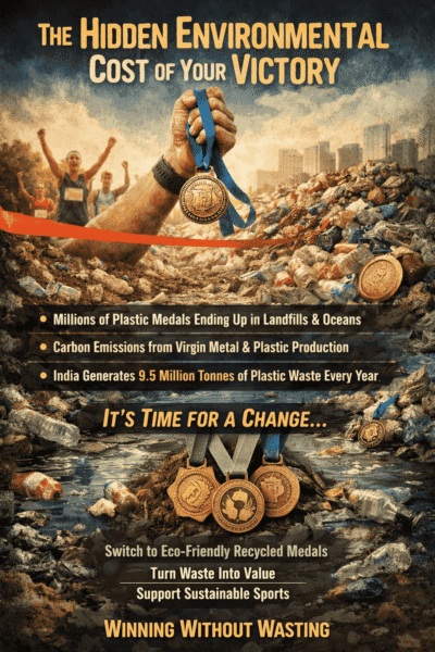 Recycled Plastic Medals for Marathon Events