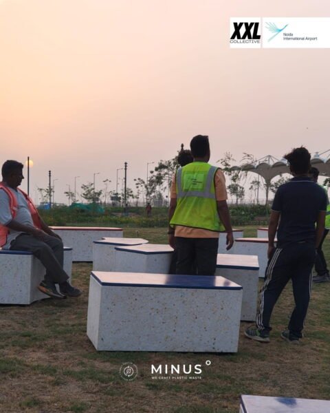 How Minus Degre Turned 13,500 KG of Plastic Waste into Sustainable Infrastructure at Noida International Airport