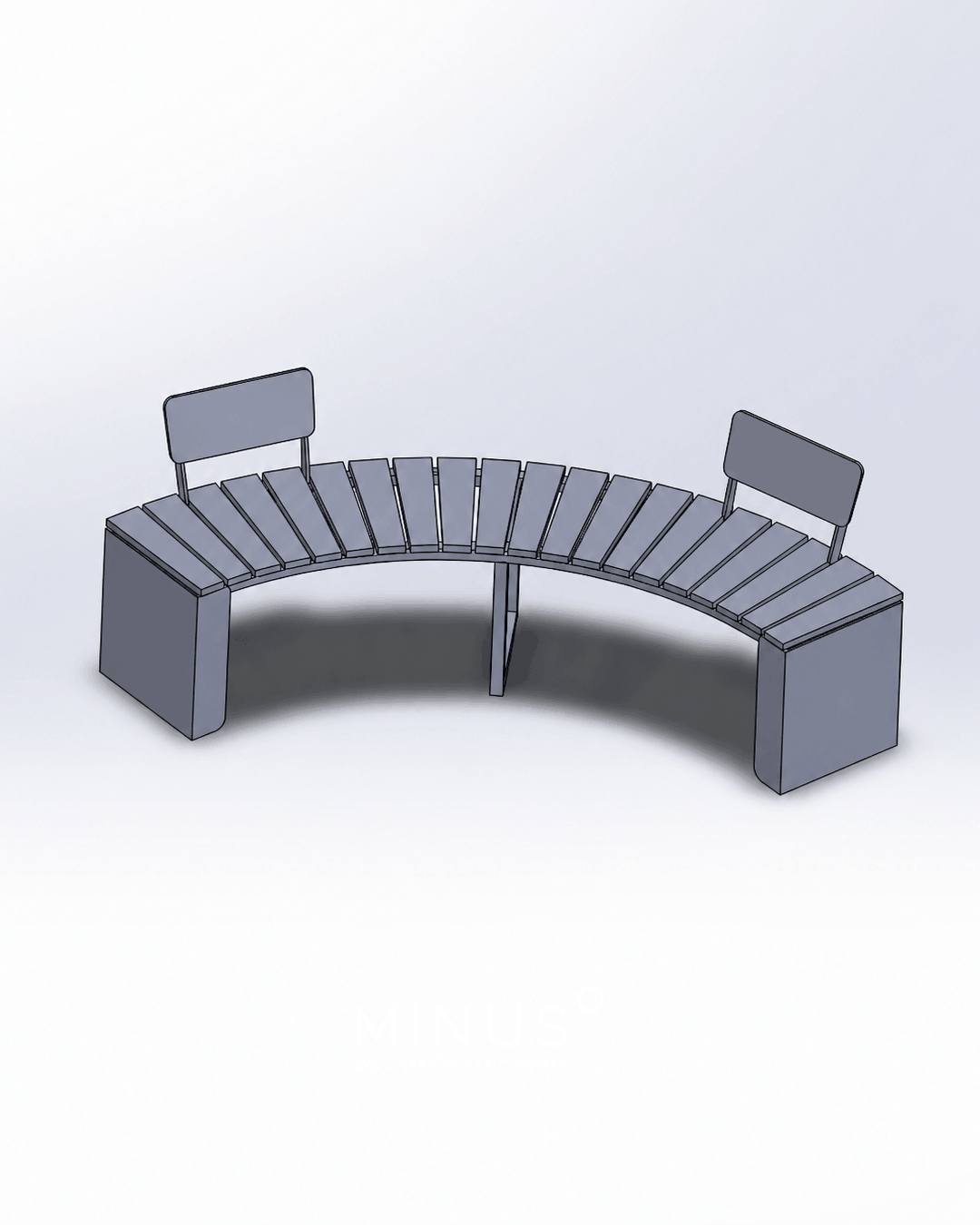 Minus Degre Premium Bench Durable Outdoor Furniture from Recycled Plastic