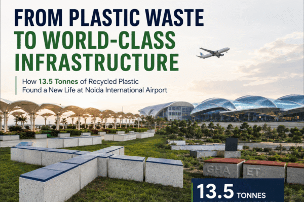 From Plastic Waste to Noida International Airport: How 13.5 Tonnes of Waste Became World-Class Infrastructure